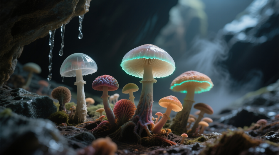 Extremophile fungi: the fungi that grow in ice, sulfuric acid, and space.